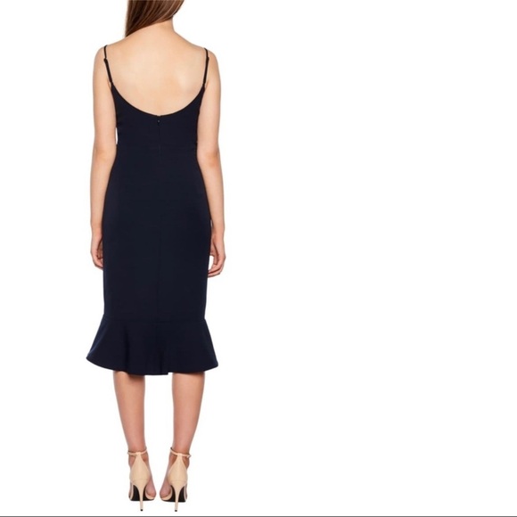 BARDOT Kristen Peplum Fit & Flare Midi Blue Dress size XS - Picture 13 of 14